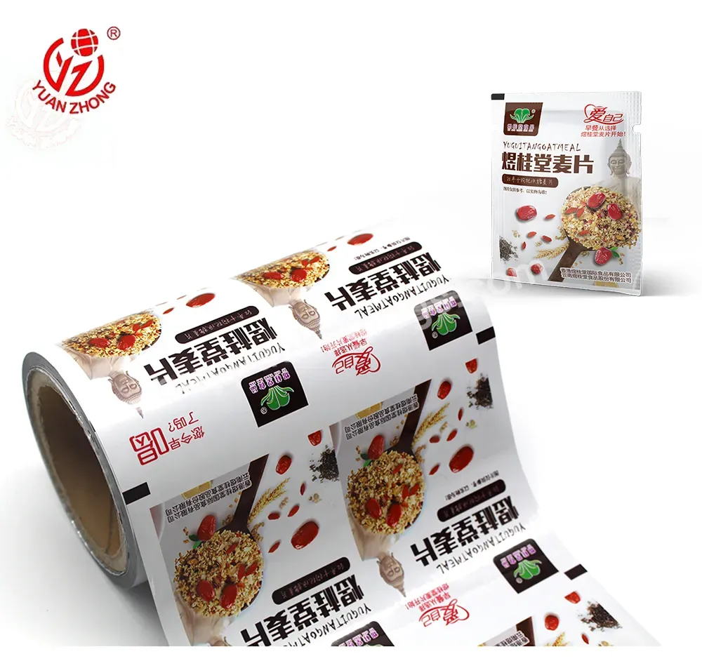 Food Grade Plastic Laminated Roll Film For Packing Bread Sachet Packaging Roll Film Emballage Personalized Sachet