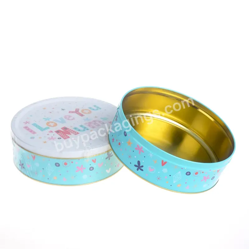 Food Grade Round Tin Containers With Lid Multiple Series Of Biscuits And Cookies Packing Custom Tin Can Factory Direct - Buy Round Tin Containers,Custom Tin Can,Cookies Packing.