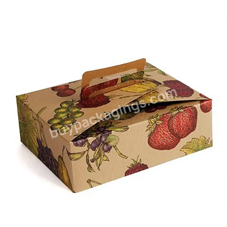 Food Grade Take Away 250g Kraft Paper Fruit Packaging Box - Buy Fruit Packaging Box,Kraft Paper Packaging Box,Paper Box Kraft.