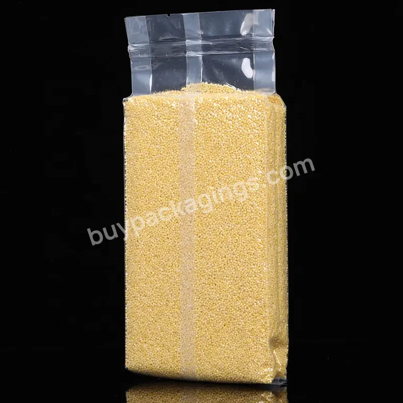 Food Grade Transparent Food Packaging Vacuum Sealed Bag Rice Brick Bag - Buy Rice Bags,Rice Packaging Bag,Vacuum Storage Bags.