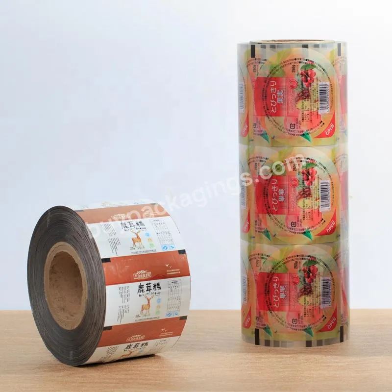 Food Packaging Plastic Roll Film Copperplate Printing Composite Aluminum Foil Roll Film