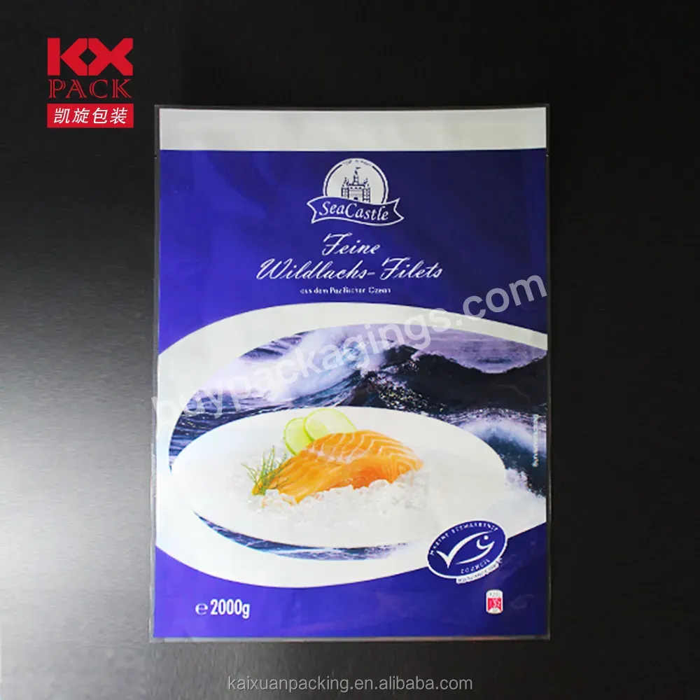 Food Packaging Printed Plastic Frozen Food Packaging For Seafood Salmon Fillet Packing - Buy Custom Packaging Frozen Food Plastic Bag For Packing,Good Quality Frozen Food Packaging Platic Packaging Bag,Frozen Food Delivery Packaging Bag.
