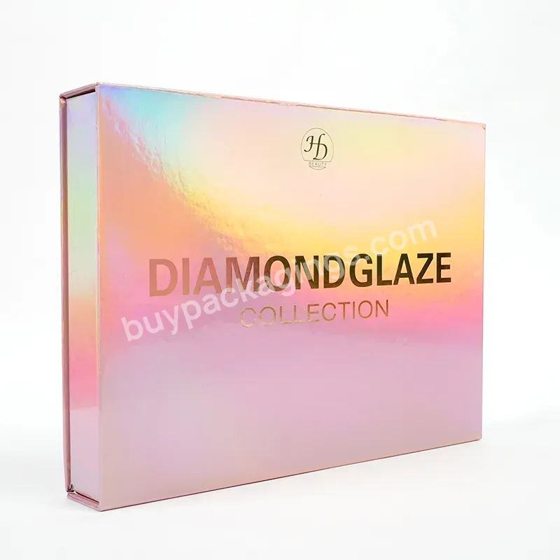 Fpg Custom Logo Fold Hot Pink Holographic Packaging Box Corrugated Cosmetic Verpackung Box Pink Shipping Mailer Boxes - Buy Pink Shipping Mailer Boxes,Corrugated Cosmetic Verpackung Box,Fpg Custom Logo Fold Hot Pink Holographic Packaging Box.