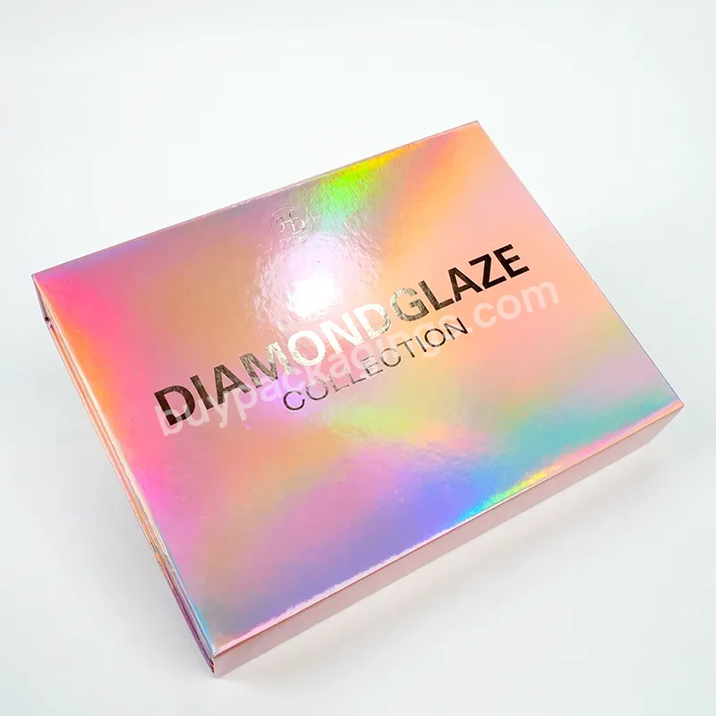 Fpg Custom Logo Fold Hot Pink Holographic Packaging Box Corrugated Cosmetic Verpackung Box Pink Shipping Mailer Boxes - Buy Pink Shipping Mailer Boxes,Corrugated Cosmetic Verpackung Box,Fpg Custom Logo Fold Hot Pink Holographic Packaging Box.