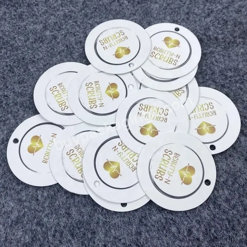 Free Design Custom Printing Logo Round Paper Hang Tags Label Luxury Swing Tag For Clothing - Buy Paper Swing Tag,Custom Logo Swing Tag,Hang Tags For Clothing.