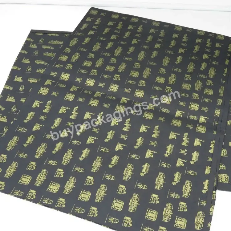 Free Design Your Personalized Gold Print Logo Packaging Gift Wrapping Tissue Paper - Buy Free Design Gift Wapping Tissue Paper,Personalized Tissue Paper,Gold Print Logo Wrapping Paper.