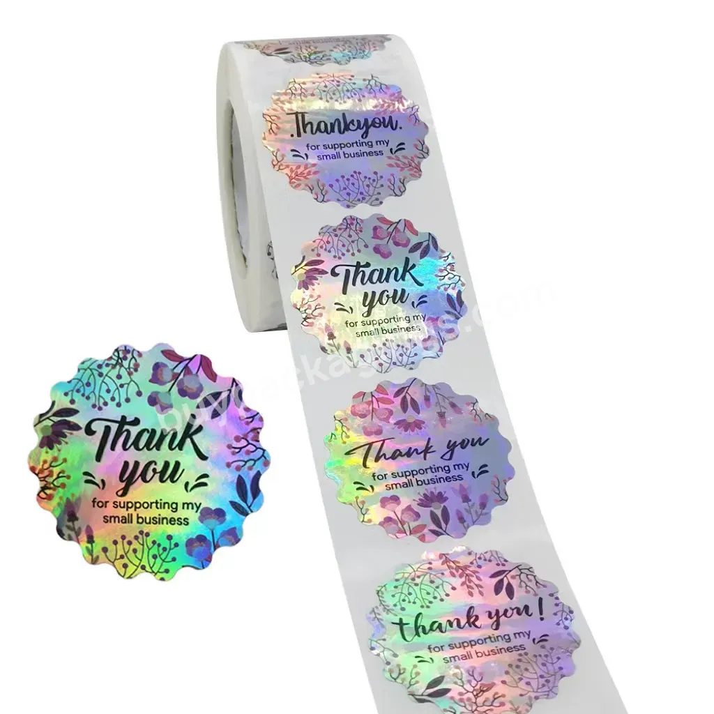 Free Sample Christian Waterproof Printing Thank You Holographic Packaging Label Costumise Sticker For Small Business - Buy Costumize Sticker,Custom Holographic Sticker,Packaging Label Sticker.