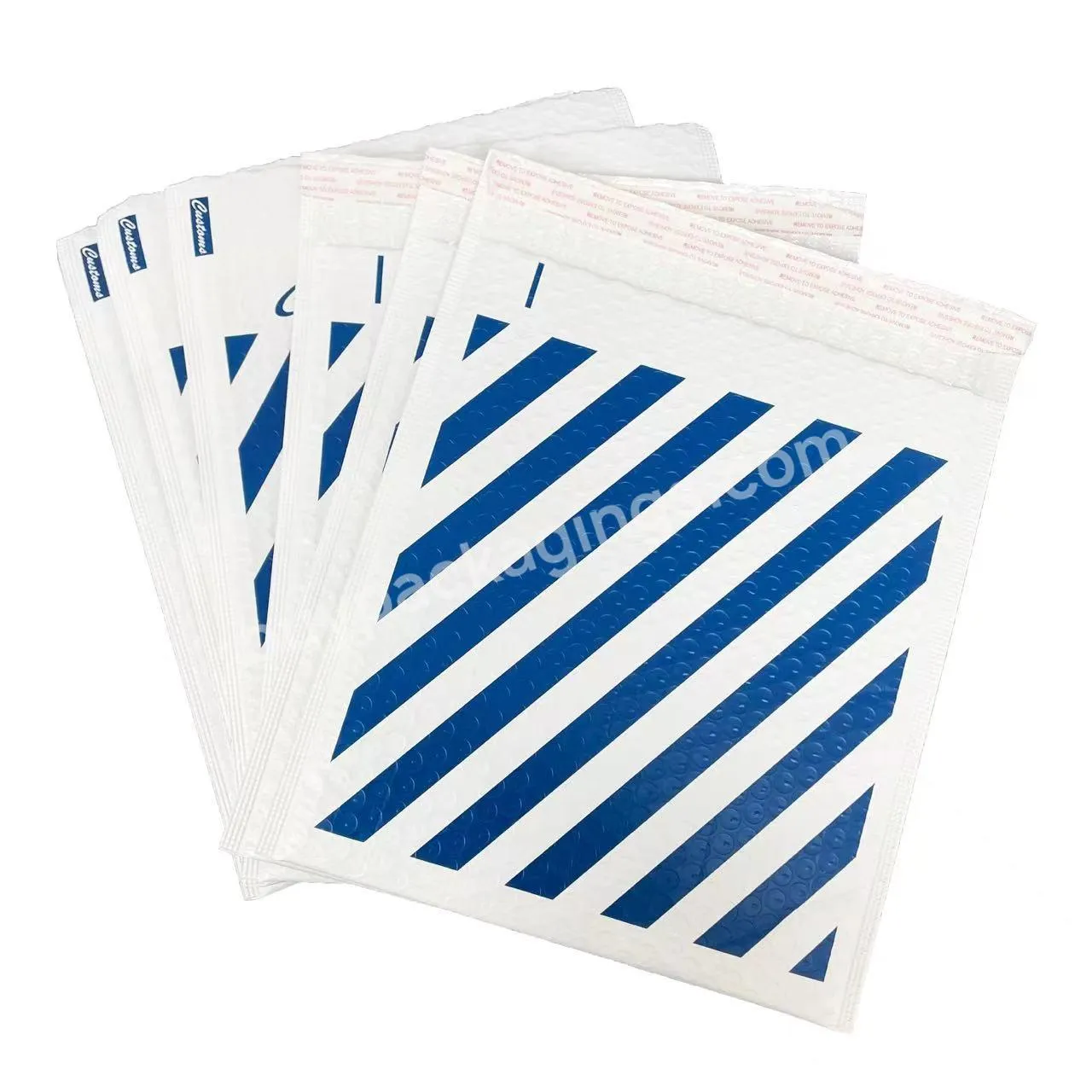 Free Sample Custom Compostable Strong Adhesive Moisture Proof Air Delivery Shipping Mailers Padded Envelope Poly Bubble Mailer