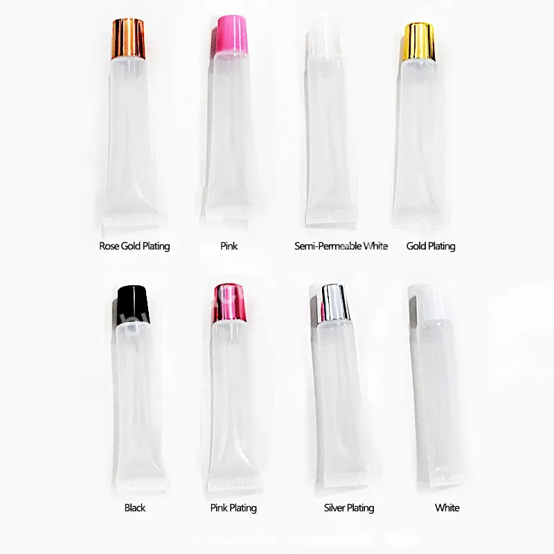 Free Sample Pink/white/black/clear/silver/gold 8g 10g 15g 18g 20g Soft Squeeze Tube Logo Printing - Buy Plastic Squeeze Tube,Empty Lip Gloss Tube,Clear Squeeze Tube.