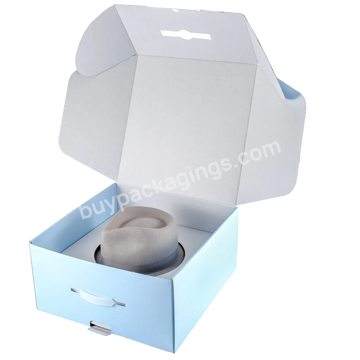 Free Sample Popular Eco-friendly Luxury Packaging For Hats Corrugated Paper Mailer Tuck Top Boxes With Insert - Buy Eco Friendly Mailer Box Packaging Shipping Boxes Custom Logo,Kraft Packaging Eco Friendly Packaging Subscription Box Packaging,Paper B