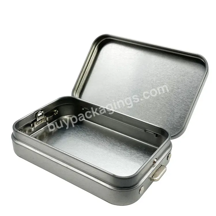 Free Sample Rectangle Candy Gum Slide Tin Box With Children Resistant Metal Cans - Buy Slide Tin Box,Children Resistant Metal Cans,Child Proof Tin Boxes.