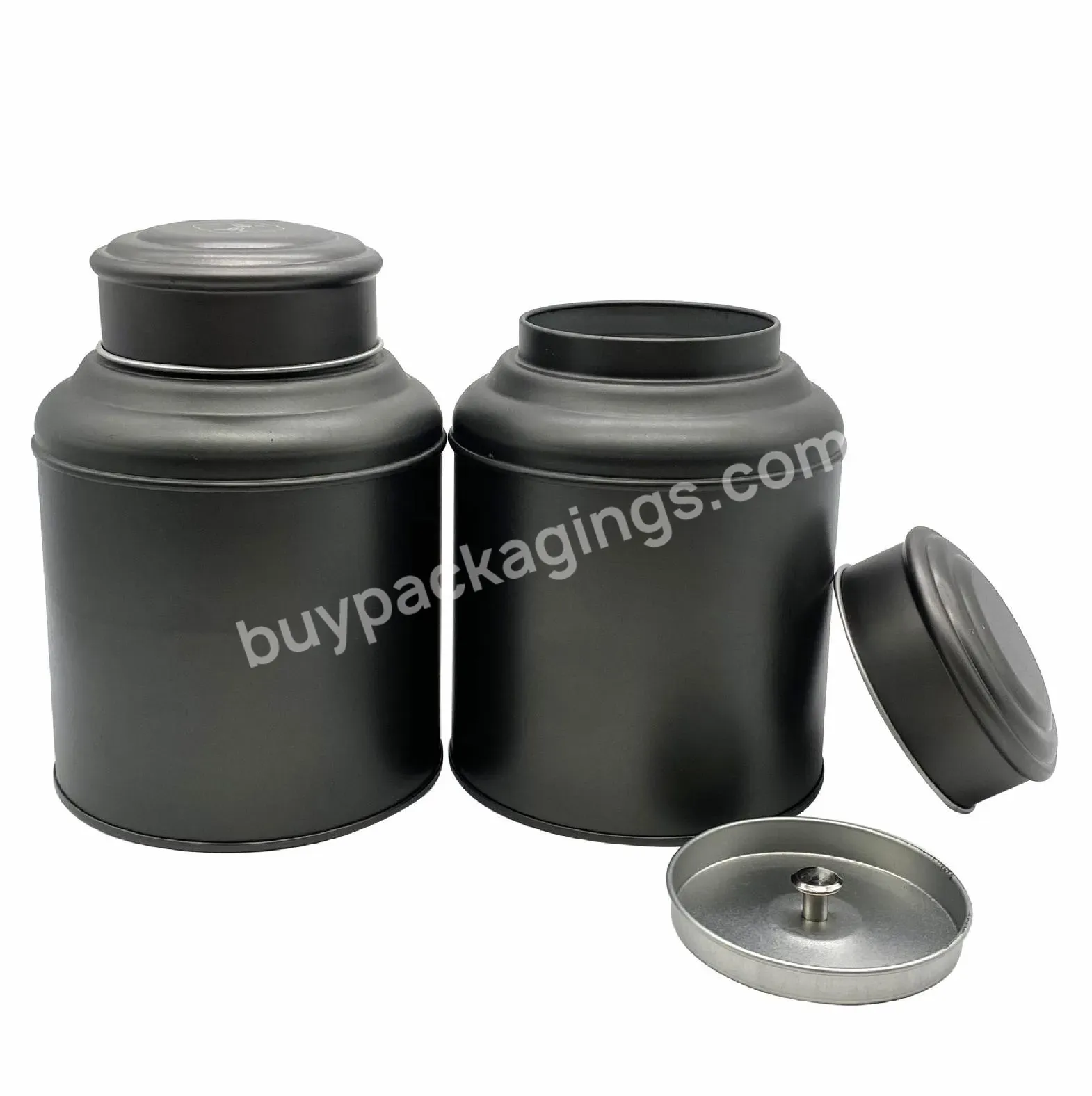 Free Sample Round Shape Double Lid Airtight Metal Tinplate Packaging Coffee Storage Tin Box - Buy Custom Coffee Tin Can / Round Shape Kitchen Packaging Containers For Coffee /tea/candy,Empty Metal Sugar/tea/coffee Tin Can /metal Coffee Bean Tin Conta