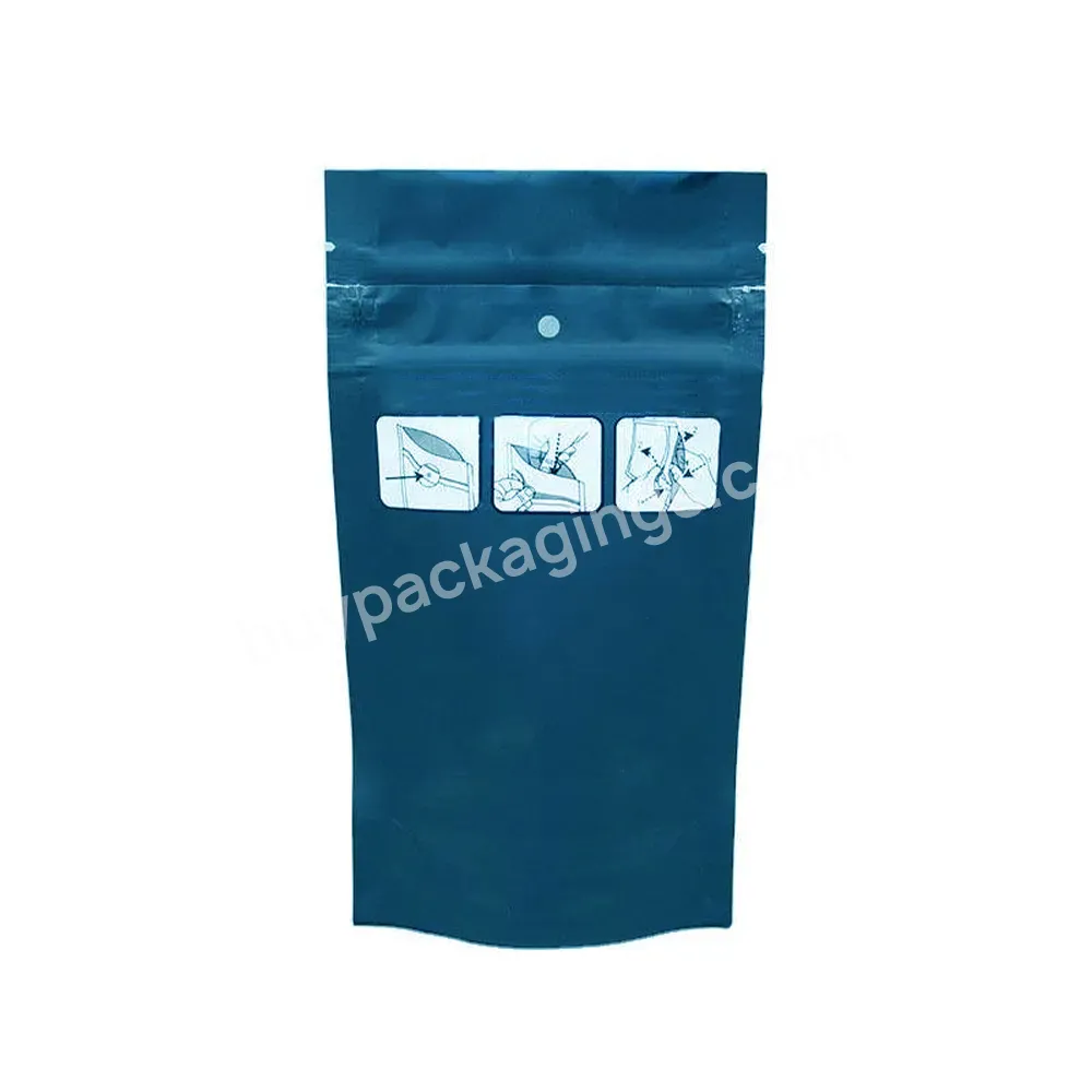 Free Sample Smell Proof Zipper Stand Up Pouch Custom Printed Matte Zipper Top Heat Seal Mylar Aluminum Foil Packaging Bags