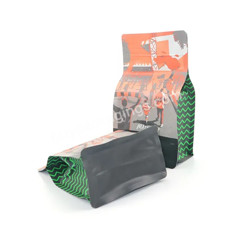 Free Samples Custom Printed 100g 250g 340g 5lb Empty Tea Coffee Beans Bags Valve Flat Bottom Mylar Packaging Pouch With Zipper - Buy Coffee Packaging Bags With Valve,Flat Bottom Bag,Custom Printed Coffee Bags.