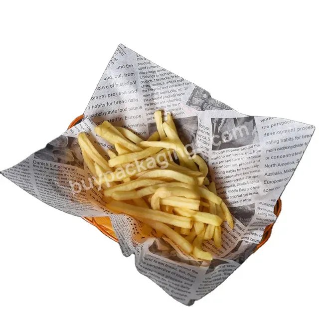 French Fries Wrap Paper Hamburger Container Oil Proof Pad Paper Newspaper Oil Absorbent Papergrease-proof Paper Pads Newspapers - Buy French Fries Wrap Paper Hamburger Container Oil Proof Pad Paper Newspaper Oil Absorbent Paper,Oil Proof Pad Paper Ne