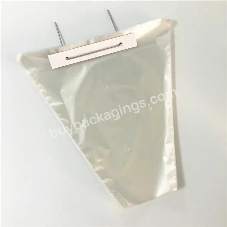 Fresh Flower Sleeve Customized Logo Printing Wicket Automatic Triangle Cone Shaped Plastic Bags Cone Bag Packaging For Herbs - Buy Triangle Shaped Plastic Bags,Cone Bag,Flower Sleeve Packaging.
