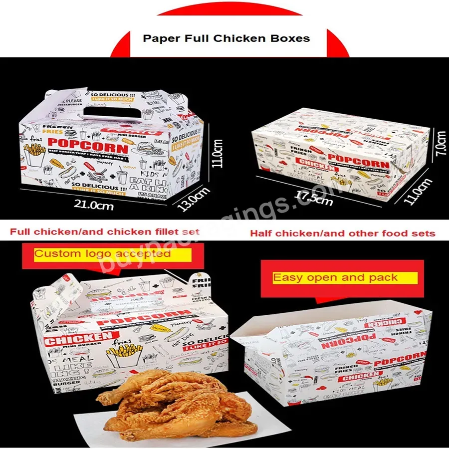 Fried Chicken Box Grease Proof Fried Chicken Box Packaging Custom Hamburger Fried Chicken Wing Paper Boxes - Buy Fried Chicken Box Grease Proof,Fried Chicken Box Packaging,Custom Hamburger Fried Chicken Wing Paper Boxes.