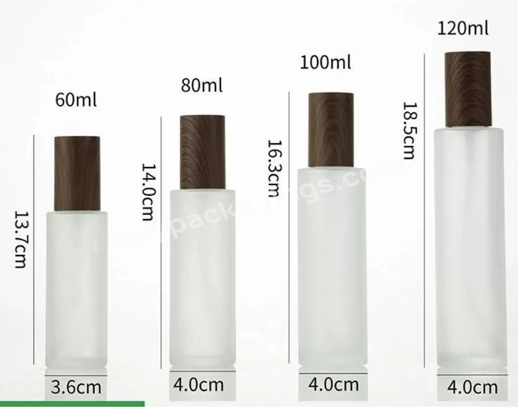 Frosted Glass Lotion Bottle With Pump And Round Water Transfer Printing Wood Grain Cap Custom 20ml 30ml 50ml 100ml 150ml 200ml - Buy Bamboo Cap,Water Transfer Printing Wood Grain Cap Custom,Glass Bottle.