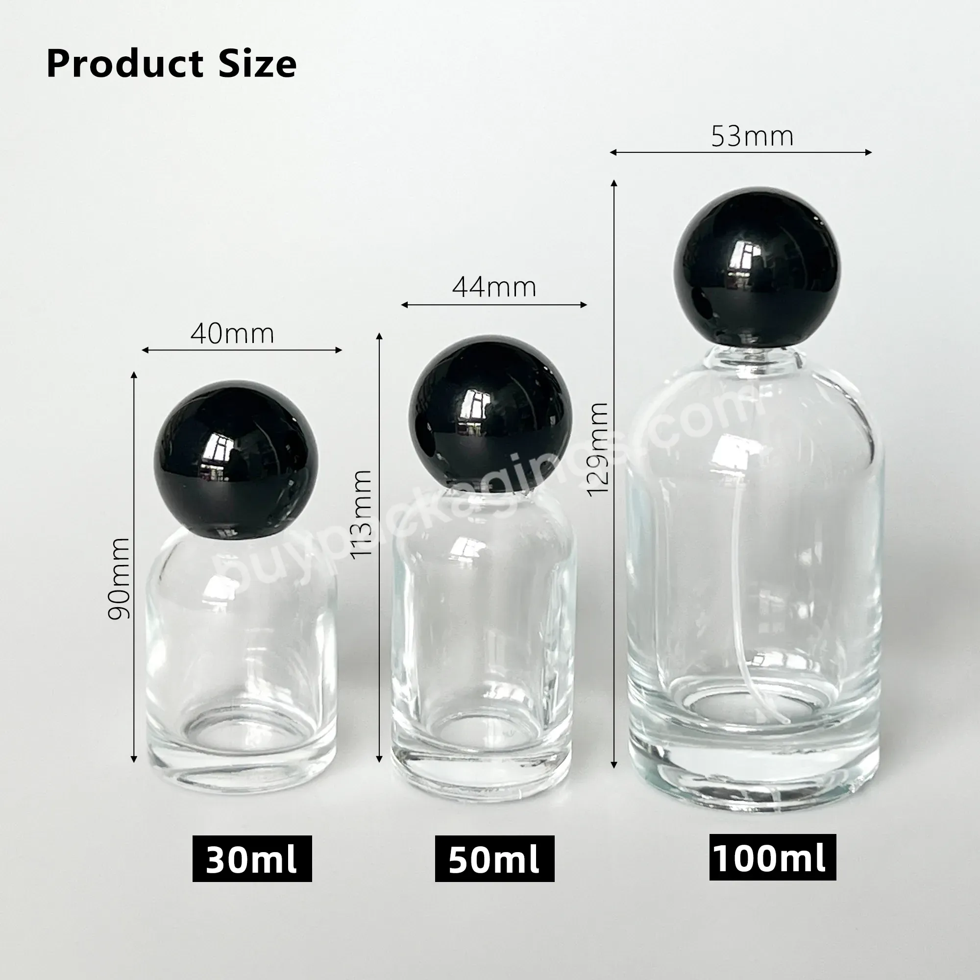 Frosted Thick Bottom Round Shape 50ml Essential Oil Glass Perfume Bottle For Cosmetic Packaging Dropper Bottle Luxury - Buy Clear Perfume Refill Bottle 50ml Glass Luxury Perfume Bottle,Round Shape Glass Perfume Bottle For Wedding Favors,Wholesale Cus