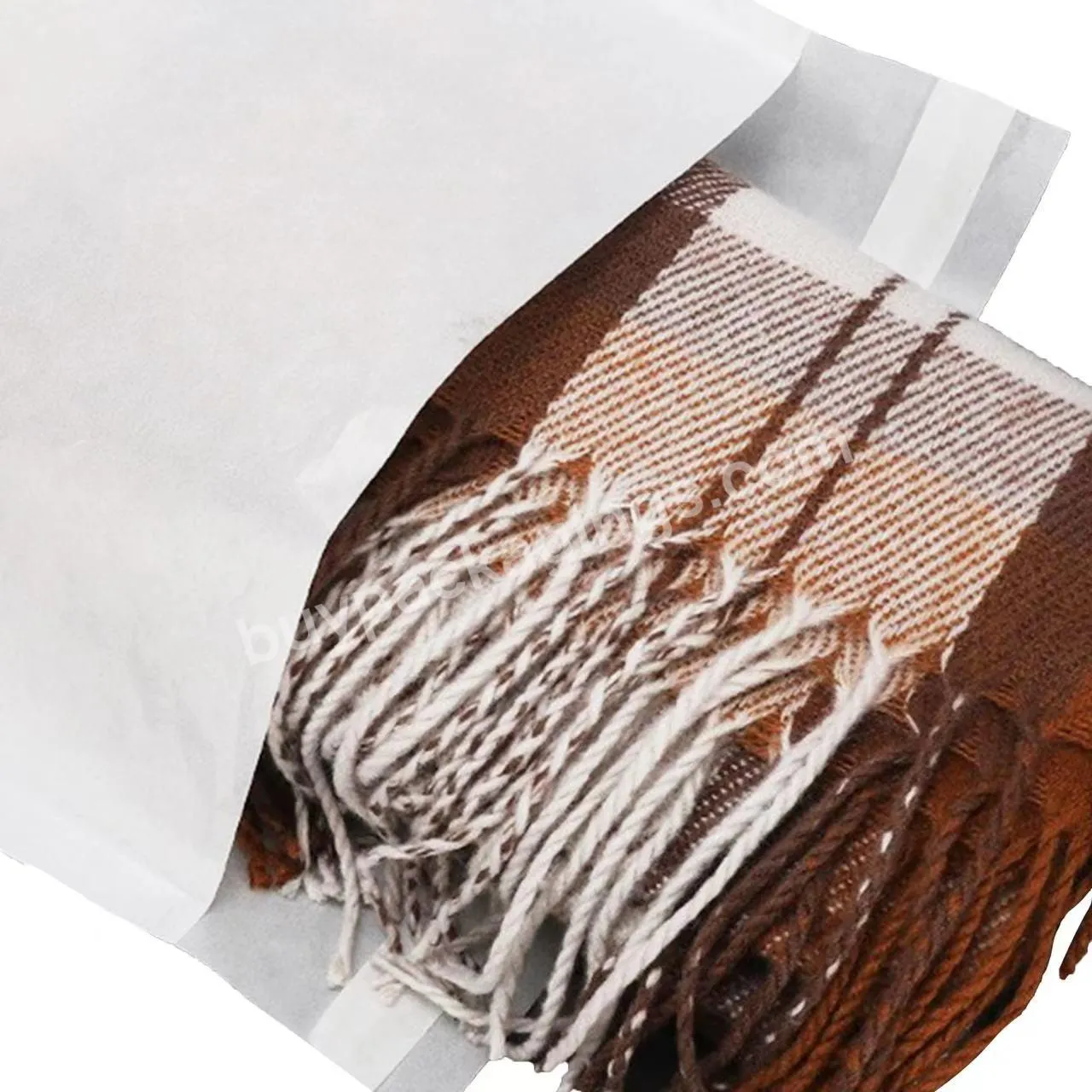 FSC Certificate Eco-friendly Garment Packaging Paper Bag For Clothing Glassine Bags