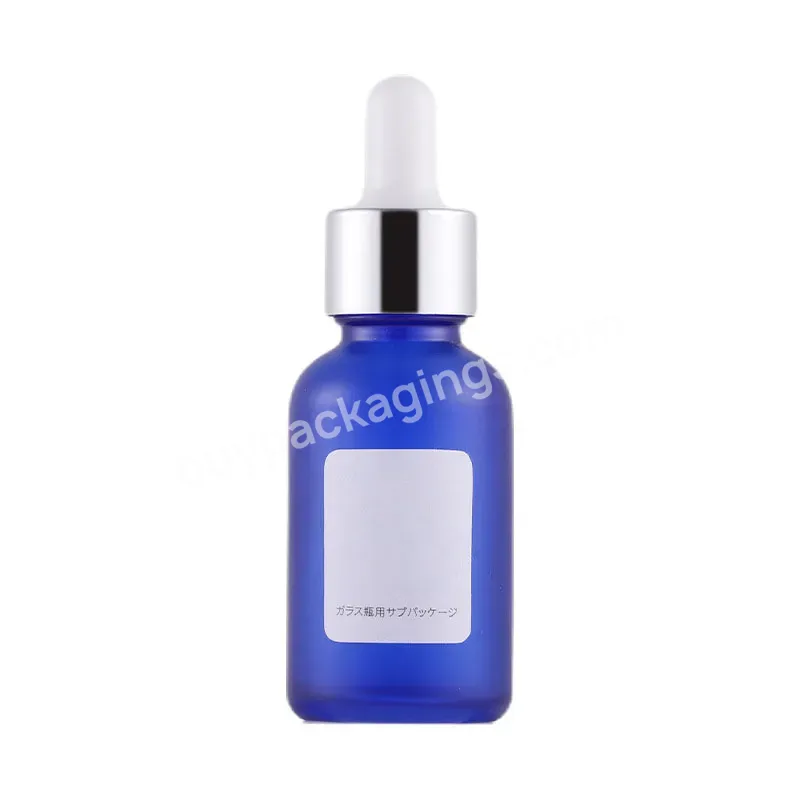 Fts Good Quality Blue Essential Oil Frosted Glass Dropped 30ml Essential Oil Bottle With Dropper - Buy 30ml Small Blue Bottle,Stubby Essential Oil Bottle,Honeycomb Ring Dropper Bottle.