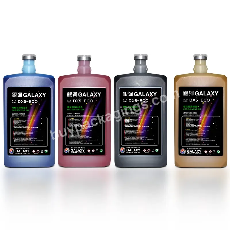 Galaxy New Gallon Eco Solvent Ink Galaxy Eco-solvent Ink Tinta Compatible With Dx5 Dx4 Printhead - Buy Galaxy Eco-solvent Ink,Galaxy Eco Solvent Ink,Galaxy Ink.