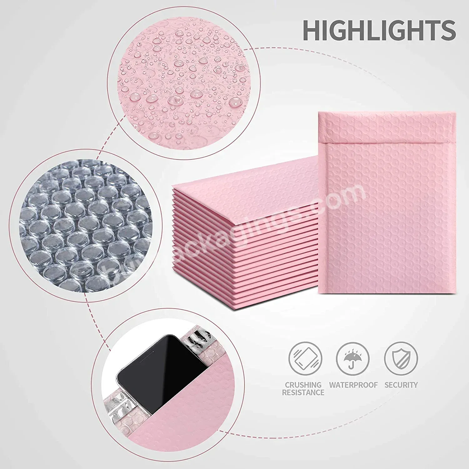 Gdcx Extra Large Hot Pink Shipping Bags Small Bubble Padded Envelope Mailers Light Pink Bubble Mailer Pink Bubble Mailer Bag - Buy Bubble Mailers Pink Bubble Mailer Pink Bubble Mailer Extra Large,Customised Baby Pink Bubble Mail Bag With Logo Pink Bu