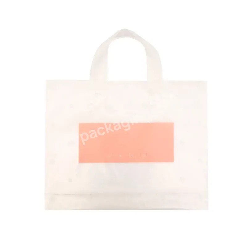 Gift Shop Carry Reusable Logo Print Pink Plastic Shopping Handle Shopping Packaging Gift Bags - Buy Shopping Packaging Gift Bags.