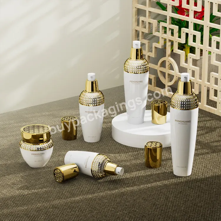 Glass Luxury Cosmetics Packaging Empty Jars Set For Glass White Cosmetic Bottle With Glass Jar Containers Set - Buy Luxury Cosmetic Packaging Set,Empty Cosmetic Bottle Set,Glass Jar Containers Set.