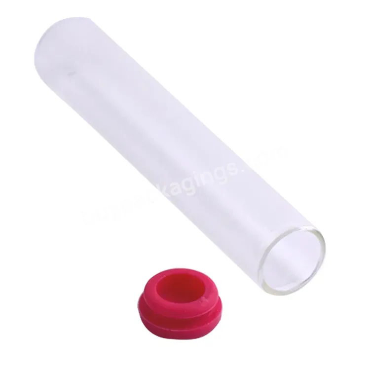 Glass Tube With Silicone Lid Child Proof Design Custom Logo Printing - Buy Glass Rolled Tube With Child Resistant Cap,Round Flat Bottom Borosilicate Glass Rolled Tube,Air Tight Leak Proof Child Resistant Cap Glass Rolled Tube.