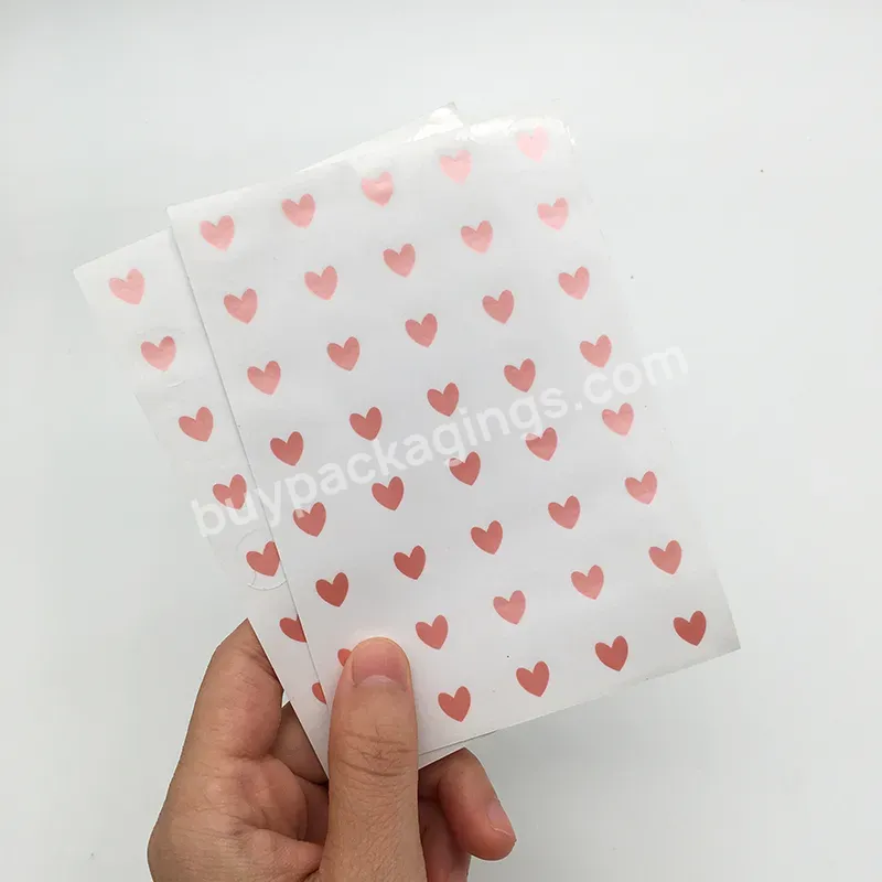 Glossy Self Adhesive Customised Vinyl Heart Shape Gold Foil Stamped Sheets Stickers - Buy Customised Sticker Sheets,Glossy Self Adhesive Vinyl Sheets Stickers,Planner Stickers Foil.