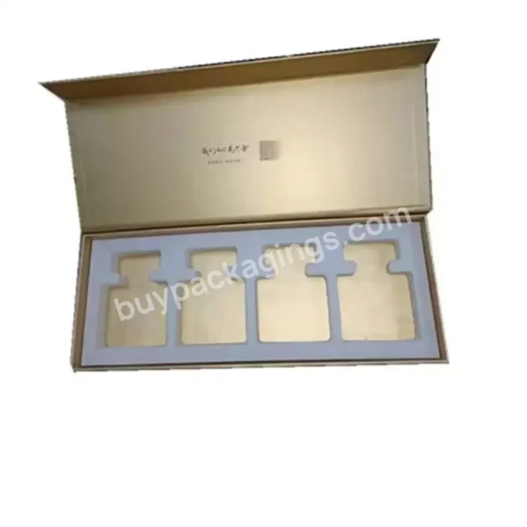 Gold Custom Printing Luxury Cosmetic Cardboard Paper Packaging Perfume Bottle Gift Box - Buy Magnetic Perfume Paper Box,Custom Perfume Bottle Packaging Box,Paper Box With Foam Insert.