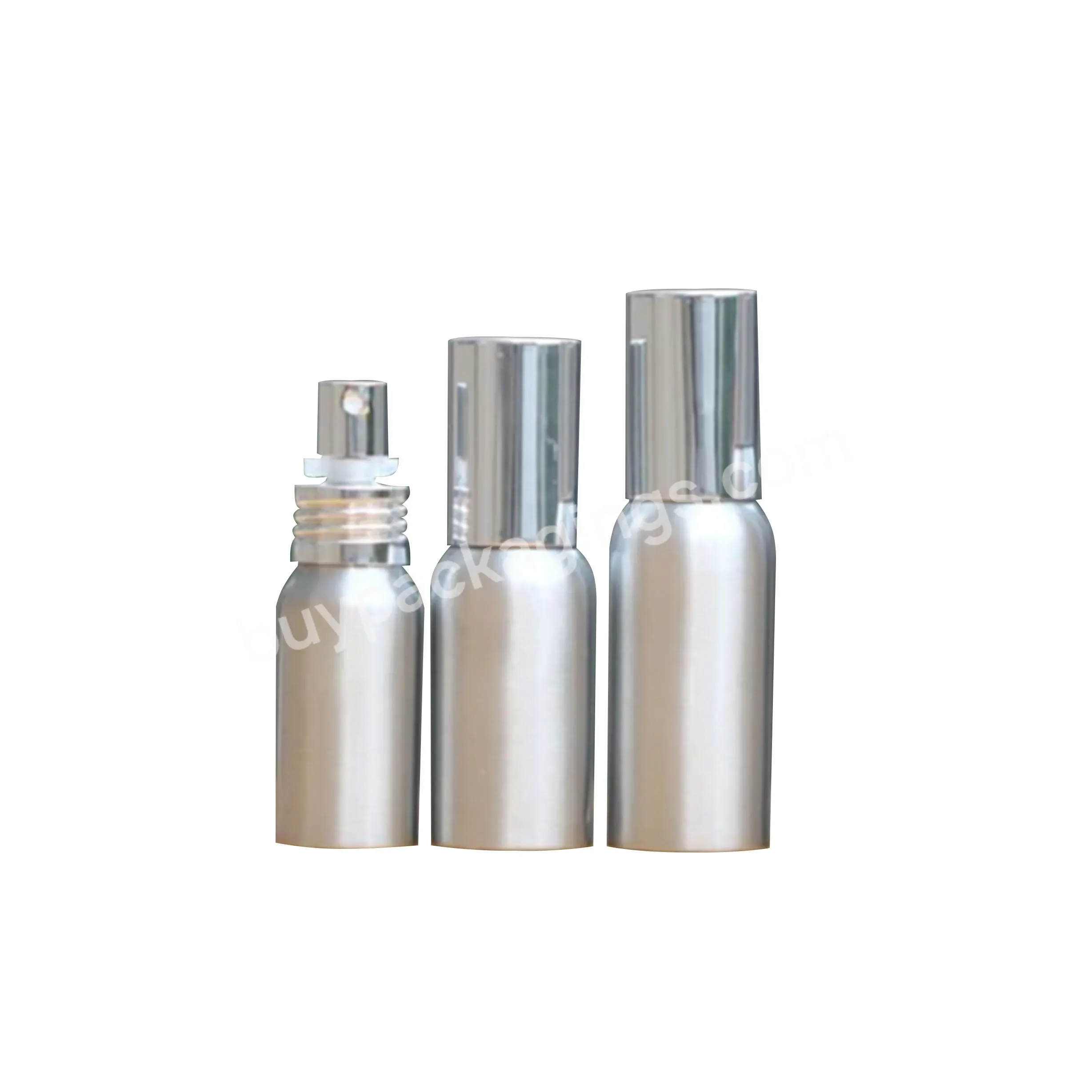 Gold Silver Aluminum Spray Bottle Custom Aluminum Cosmetic Bottle 30ml 60ml 120ml