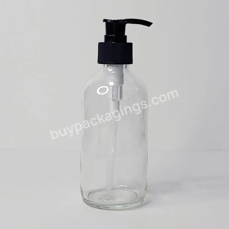 Gold Supplier 250ml Clear Blue Amber Green Shampoo Hair Conditioner Boston Bottle With Pump - Buy Essence Glass Boston Essential Oil Bottle,Boston Bottle,Boston Round Glass Bottles With Pump.