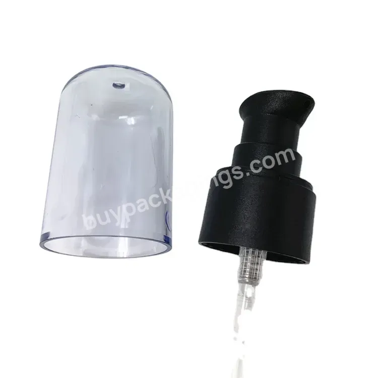 Good Quality 24mm Plastic Treatment Pump Matte Cream Pump Round Head With Full Cap