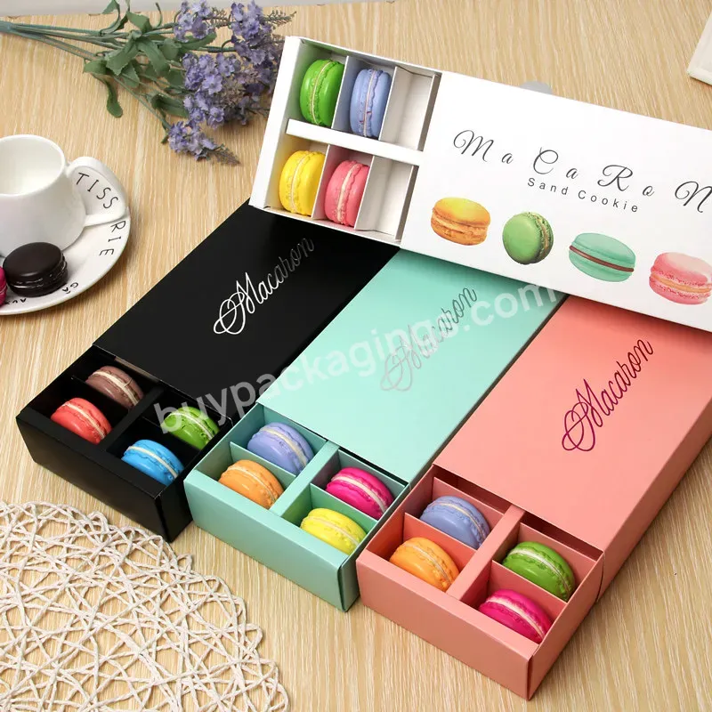 Good Quality Custom Print Boxes With Slide-out Macaron Drawer Box White Cardboard Baking Boxes - Buy Macaron Drawer Box,White Cardboard Baking Boxes,Custom Print Boxes With Slide-out.