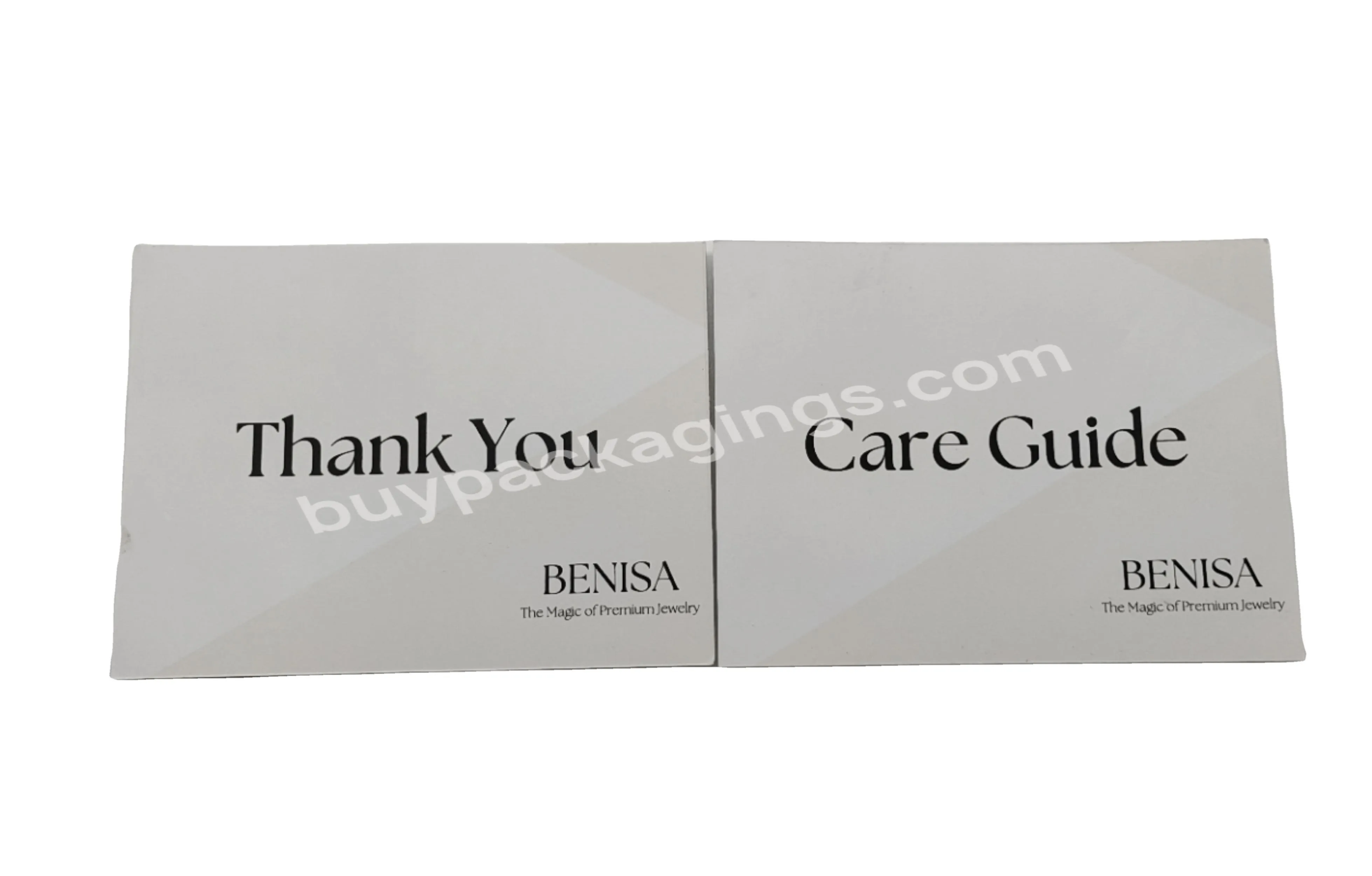 Greeting To Customers Custom Thank You Cards With Your Own Logo Printed Hanging Tags