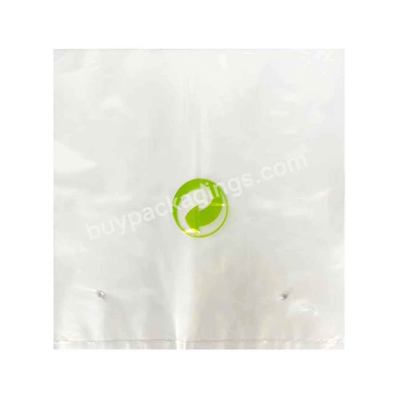GRS Certified Bolsas Personalizadas Custom Recycled LDPE Green Dot Mark PE Flat Plastic Bag Clear Poly Bags For Clothes