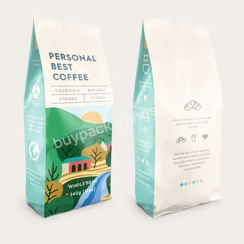 Grs Recycled Plastic Coffee Bean Packaging Sustainable Side-fold Pouches Recyclable Coffee Bags - Buy Stand Up Pouch,Coffee Bean Storage Bag,Block Bottom Coffee Bag.