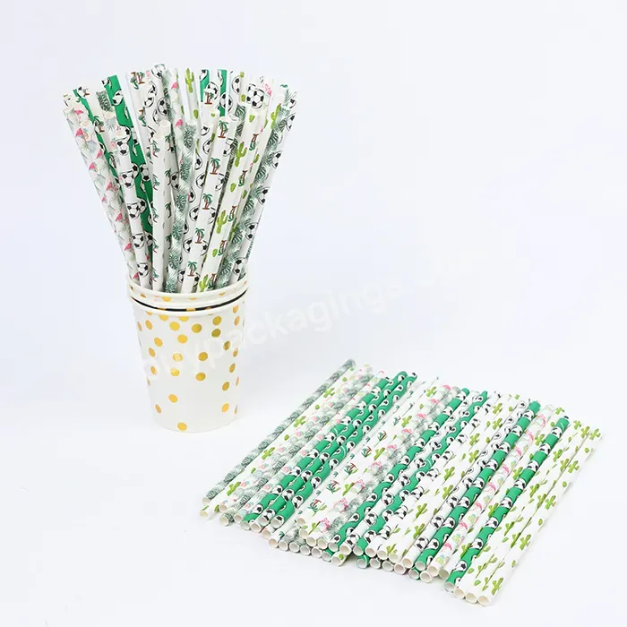 Guangdong Paper Straw Material Paper Drinking Straws Eco Friendly Biodegradable
