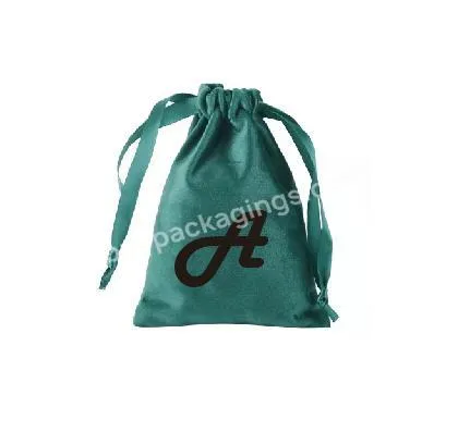 Hair Dust Pouch Bag for Handbag Small Silk Cotton Custom Logo Satin Manufacture Packing Drawstring White Packaging Package