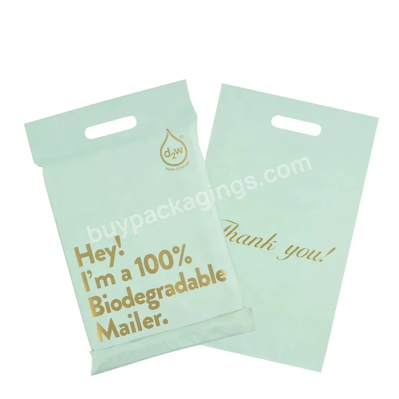 Handle Mailing Bag 100% Biodegradable Bag Packaging Custom 100%-recycled Mailing Bags - Buy Custom Shipping Bag Mailers,Polymailer Custom,Mailing Bags Custom Logo.