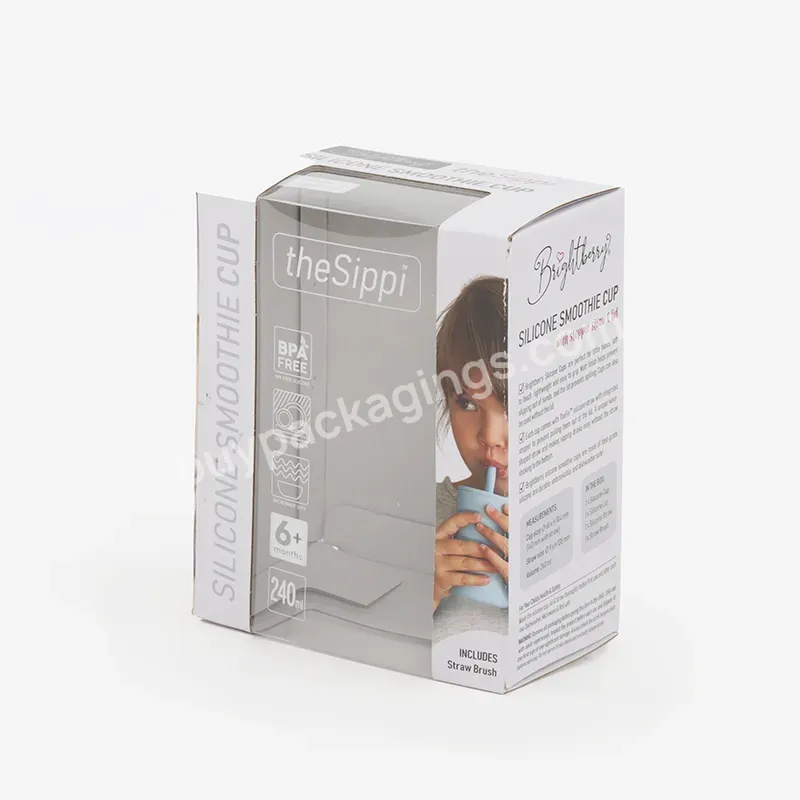 Handmade Rectangle Customized Transparent Cajas Personalizadas Carton Box With Ribbon Window Baby Birthday Gift Packaging - Buy Wholesale Clothing Packaging Box,Custom Logo Wholesale,Box Packaging Luxury Folding Gift Box.