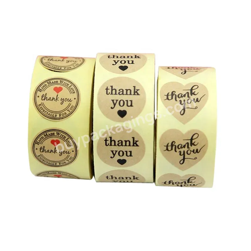Handmade Roll Label Printing Custom Thank You Sticker For Gift Packaging - Buy Thank You Sticker,Custom Thank You Sticker,Custom Label Stickers.