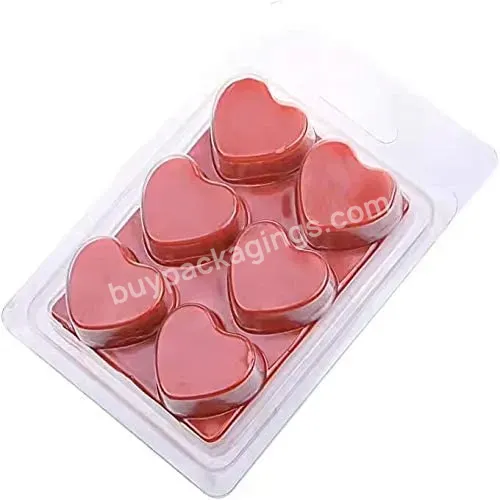 Heart Shape Clear Wax Molds Plastic Clamshell Packaging Boxes Custom 20.5*7.5*3cm Blister Candle Wax Melts Packaging Wax Melt - Buy Heart Shape Wax Box,Clamshell Wax Melt Packaging,Wax Melt Clamshell.