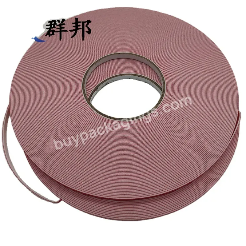 Heat Resistant Custom Red Membrane Pe Foam Adhesive Tape Double-sided Tape - Buy Red Film Strong Sticky Foam Double-sided Tape Automotive Foam Tape,Die Cut Grey Vhb Double Sided Acrylic Foam Tape,Acrylic Adhesive Tape For Cars Pe Foam Vhb Tape Double
