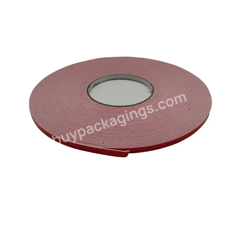 Heat Resistant Double-sided Self Adhesive Red Membrane White Glue Pe Foam Tape - Buy Double Sided Pe Foam Tape,Double Side Tape Adhesive Pe Foam,Double-sided Self Adhesive Tape.