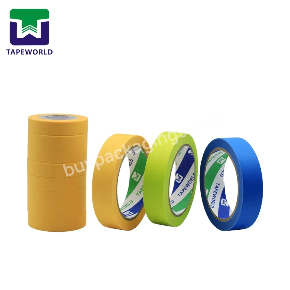 High Adhesion Paper Temperature Resistant Spray Industrial Automotive Painting Masking Tape