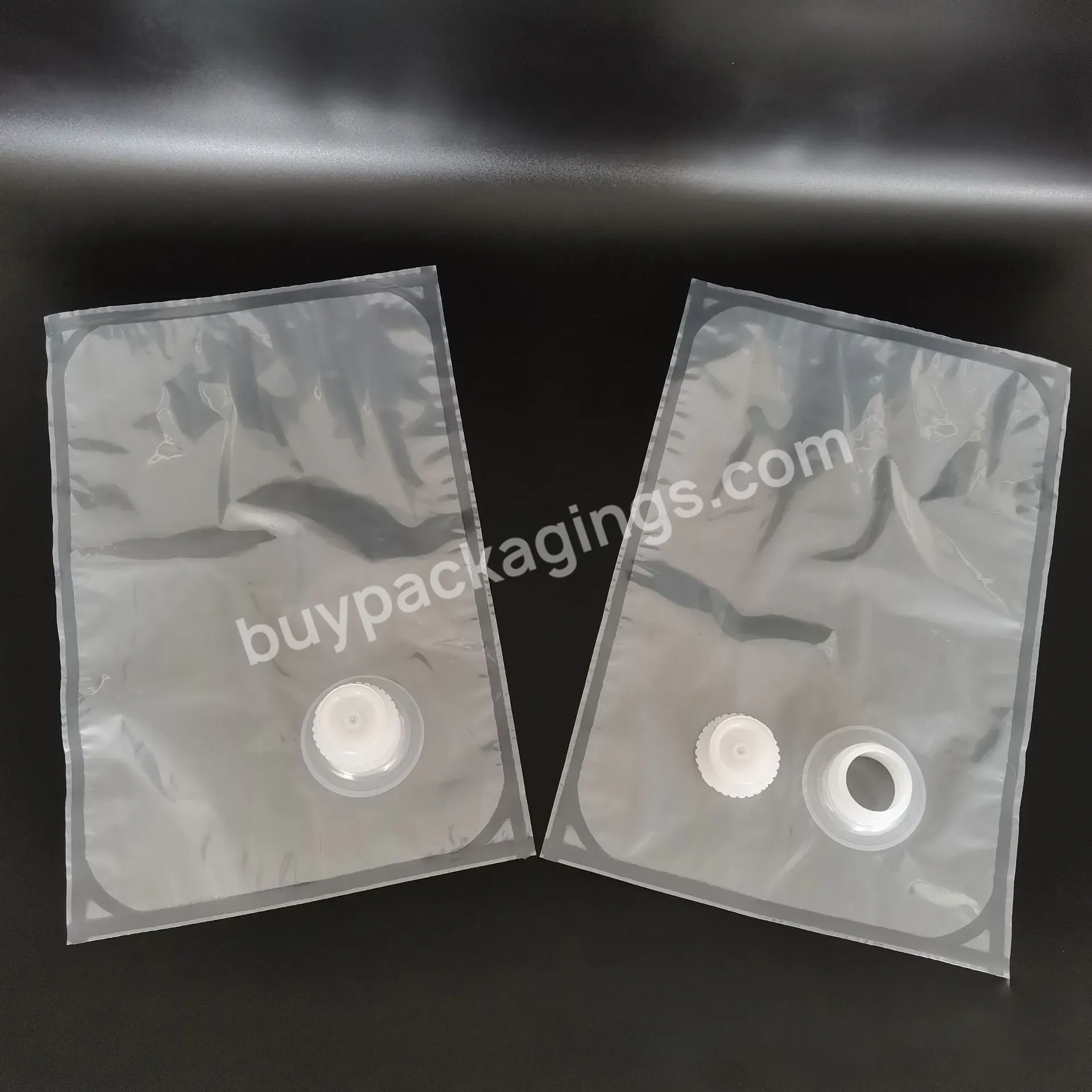 High Barrier Strong Transparent Nylon No-toxic Filling Juice Syrup Large Capacity Packaging Bag In Box Dispenser With Cola Valve - Buy Bag In Box,Bag In Box Dispenser,Bag In Box With Cola Valve.