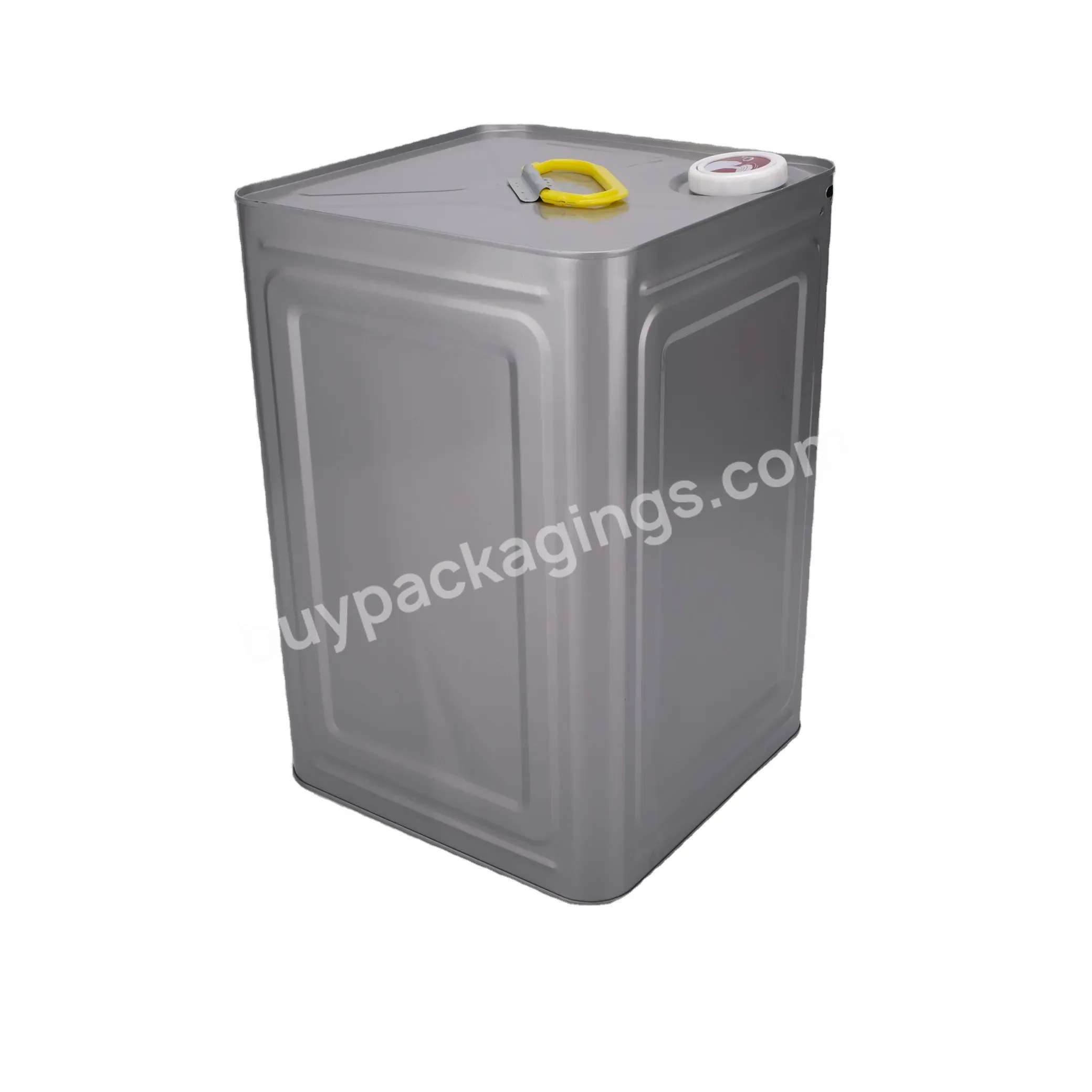 High Capacity 18l Square Manufacture Empty Lubricant Engine Oil Container Metal Tin Cans